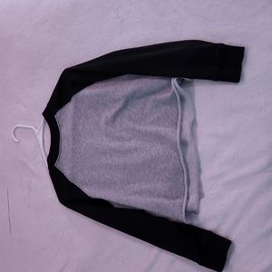 Black and Grey crop top